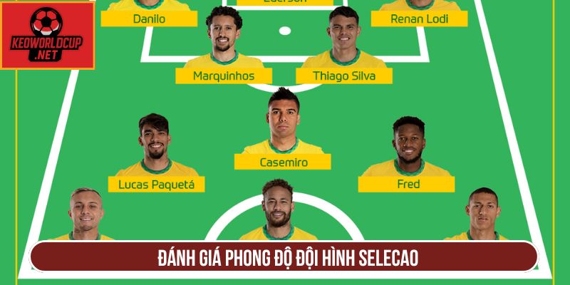 Đánh giá phong độ đội hình Selecao