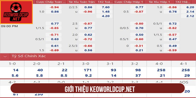 Giới thiệu keoworldcup.net